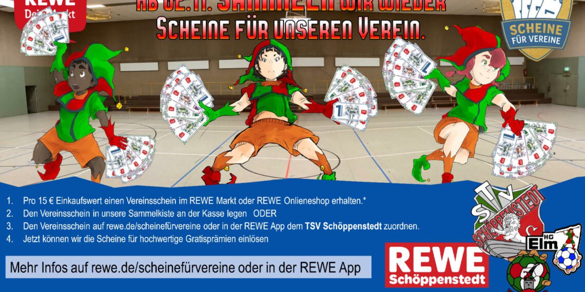 REWE Aktion „Scheine für Vereine“ startet wieder